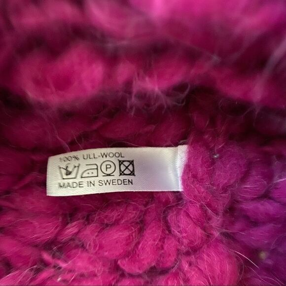 Kaki (Sweden) Chunky Knit Wool Beanie - Picture 6 of 6